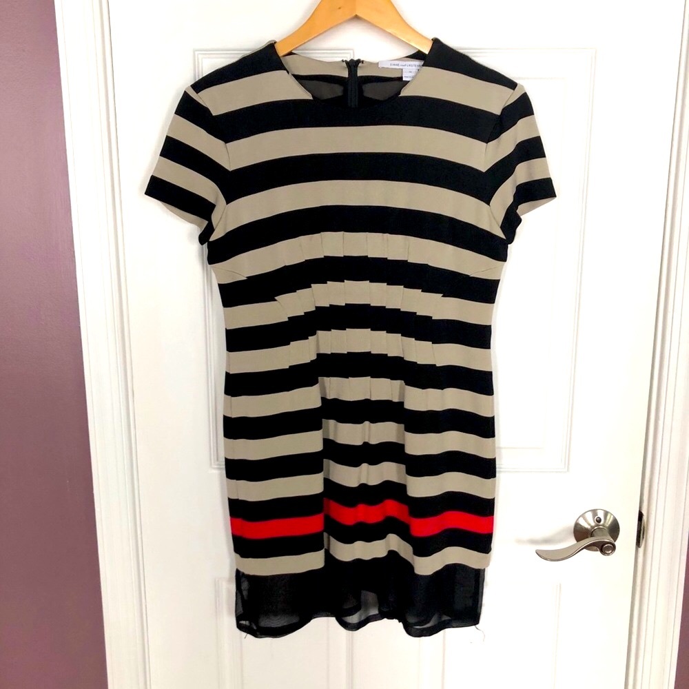 Striped mini dress